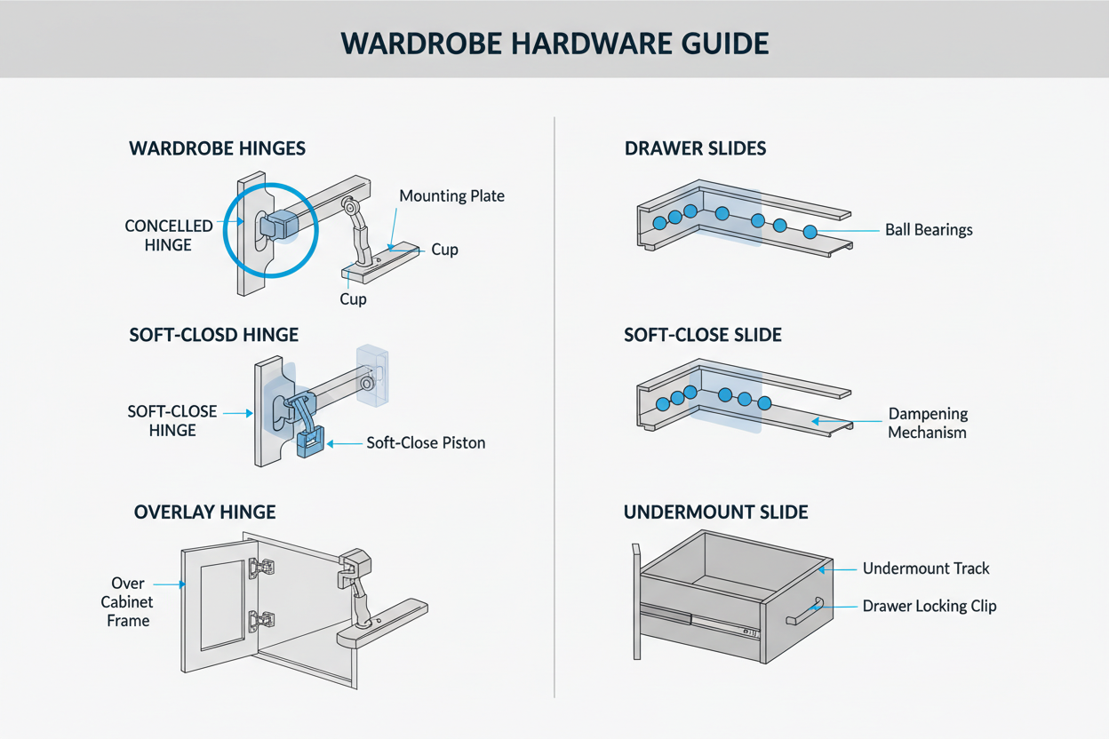 How to Choose Hinges and Drawer Slides for Wardrobes? Remember the '3 Silences and 2 Smooths' - Anewson