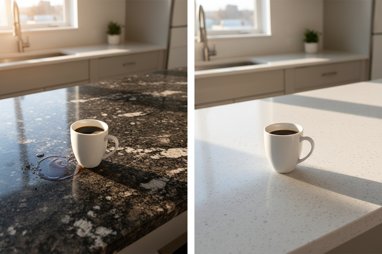 Solid Stone or Quartz Countertop? How Your Morning Coffee Habit Could Decide - Anewson