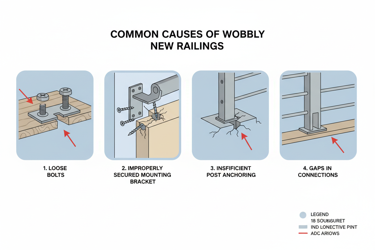 Why Does My New Railing Feel Wobbly? 90% of the Time, It’s One of These 3 Installation Issues
