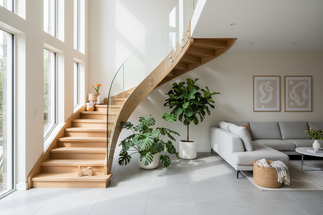 Curved Staircase - Anewson