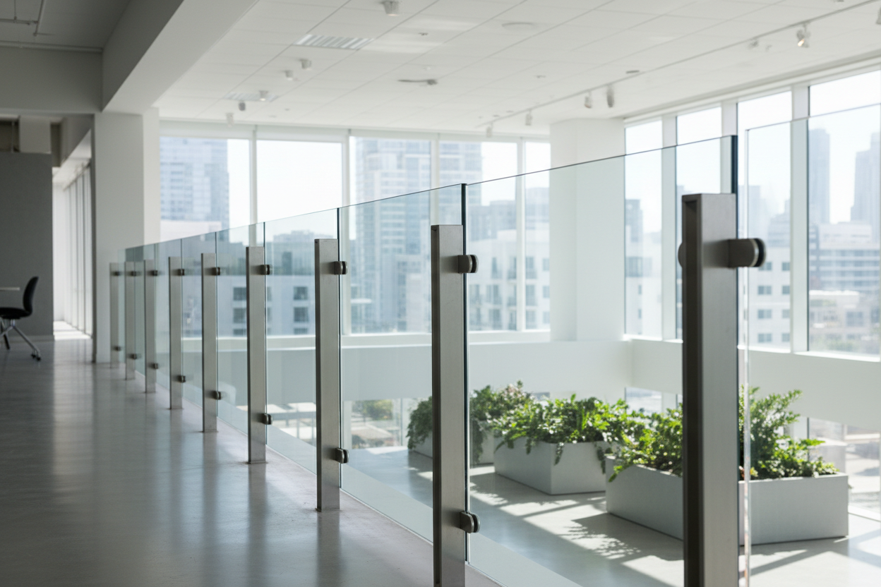 Post glass railing - Anewson