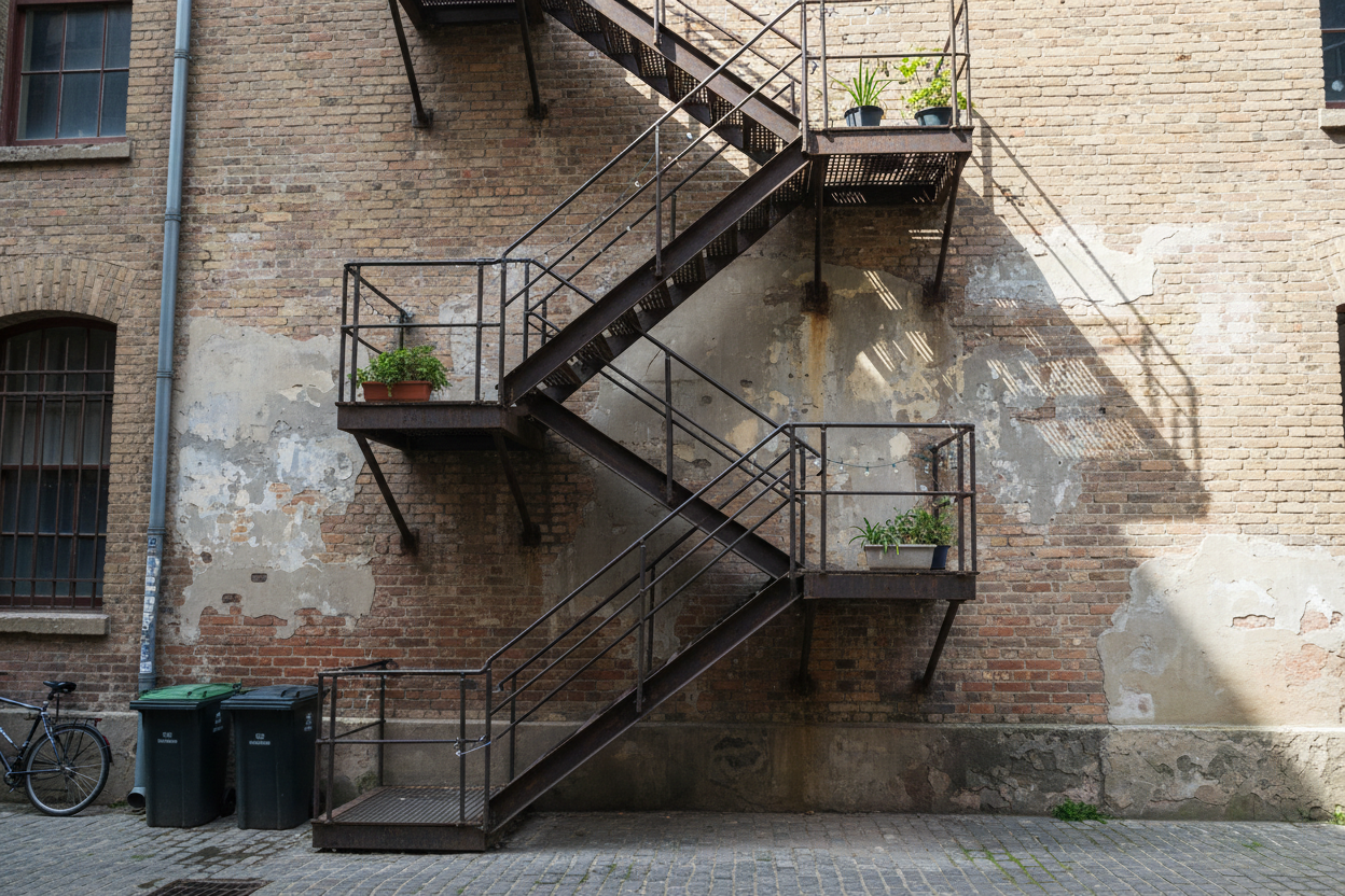Outdoor Escape Staircase - Anewson