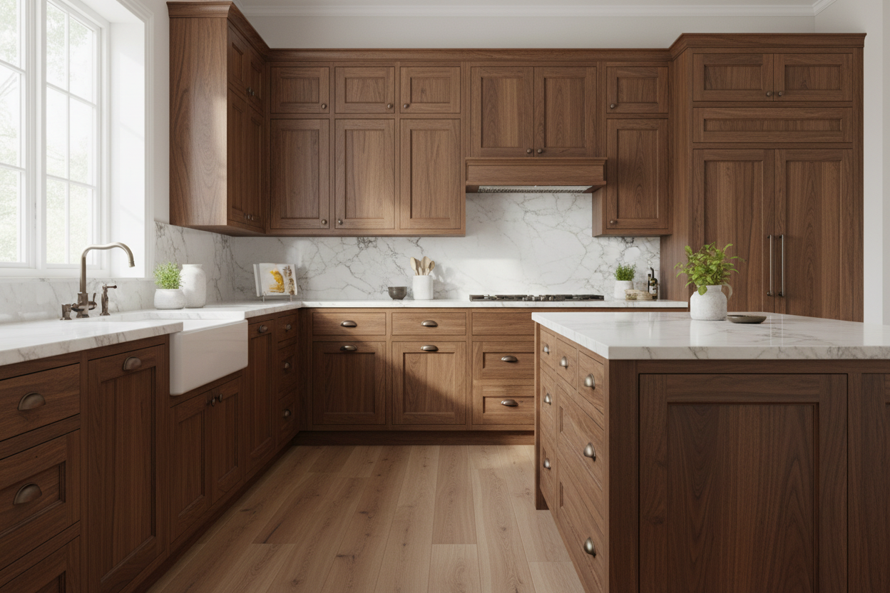 Solid wood shaker kitchen cabinet - Anewson
