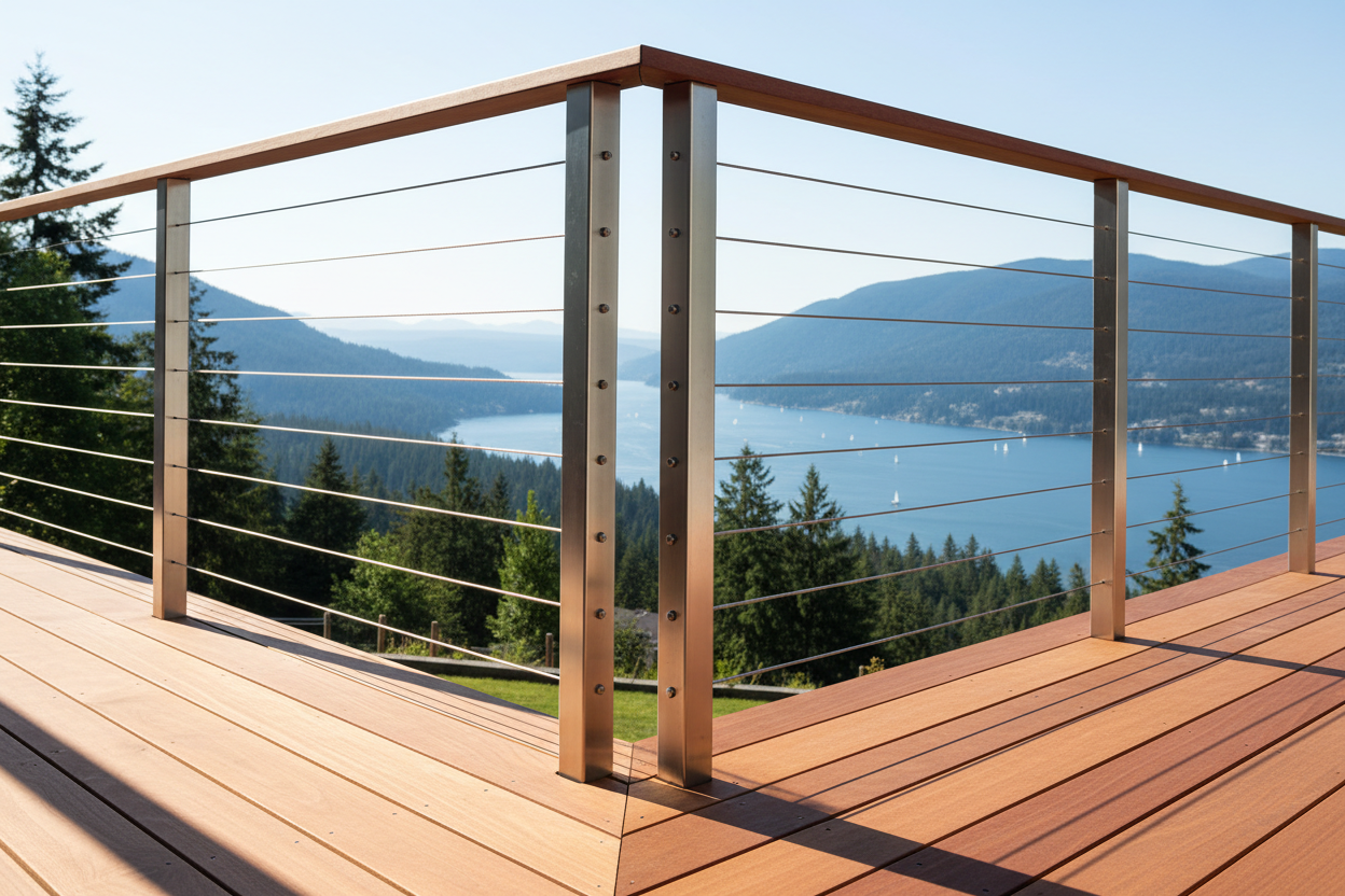 Wire cable railing - Anewson