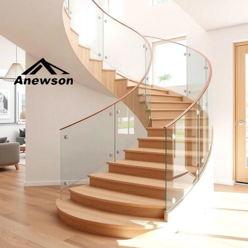Space-Saving Curved Staircase Plans for Compact Areas - Anewson