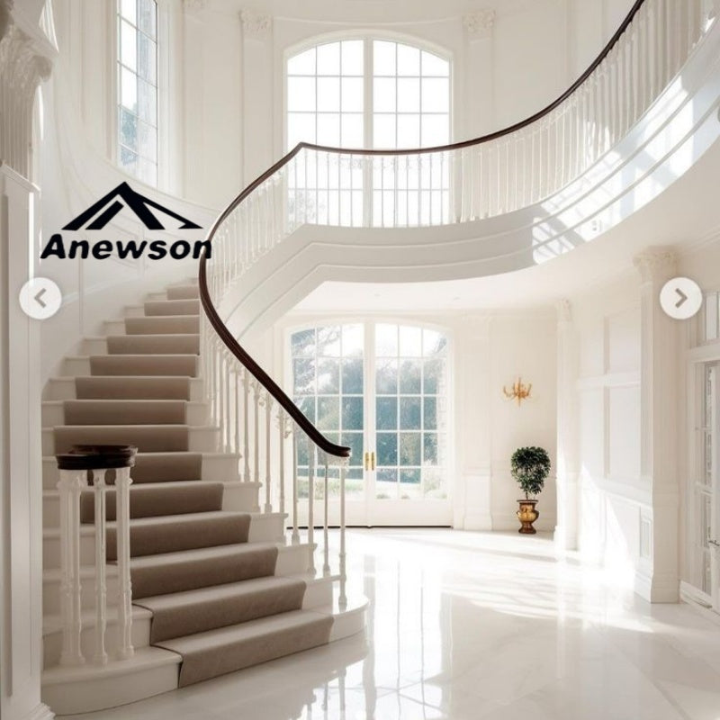 Space-Saving Curved Staircase Plans for Compact Areas - Anewson