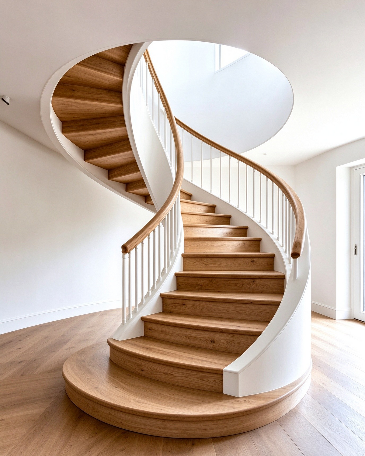 Space-Saving Curved Staircase Plans for Compact Areas