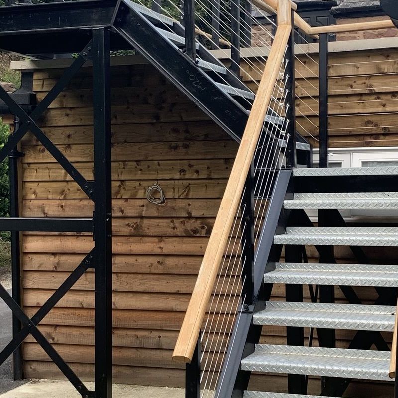 Compliant Outdoor Emergency Fire Escape Stairs - Anewson