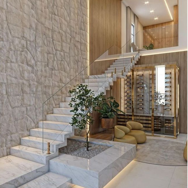 Modern Home Glass Railing | Sleek Spigot Support Design - Anewson