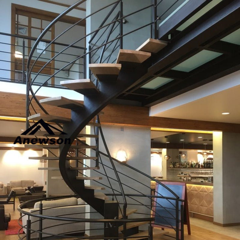 Cost-effective Curved Staircase for Your Home Renovation - Anewson