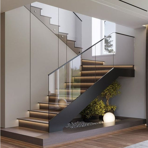 Custom Engineered Straight Staircase for Residential & Commercial Spaces - Anewson