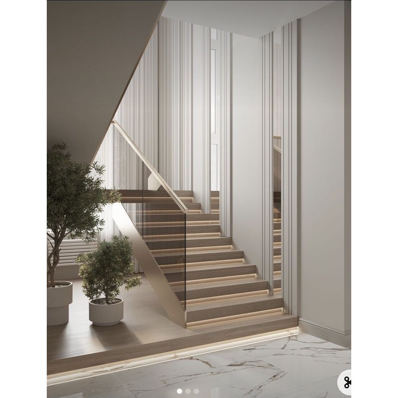 Custom Engineered Straight Staircase for Residential & Commercial Spaces - Anewson