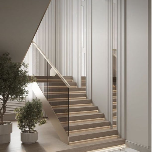 Custom Engineered Straight Staircase for Residential & Commercial Spaces - Anewson