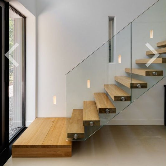 Glass & Steel Floating Staircases for a Sleek, Industrial Aesthetic - Anewson