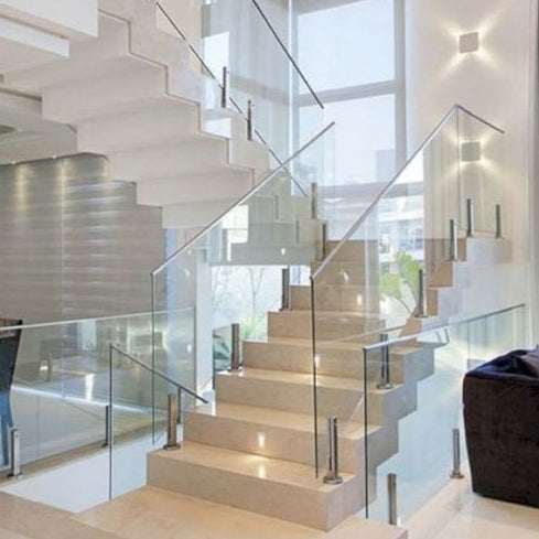Structural Glass Railing with Point-Fixed Spigot Fittings - Anewson