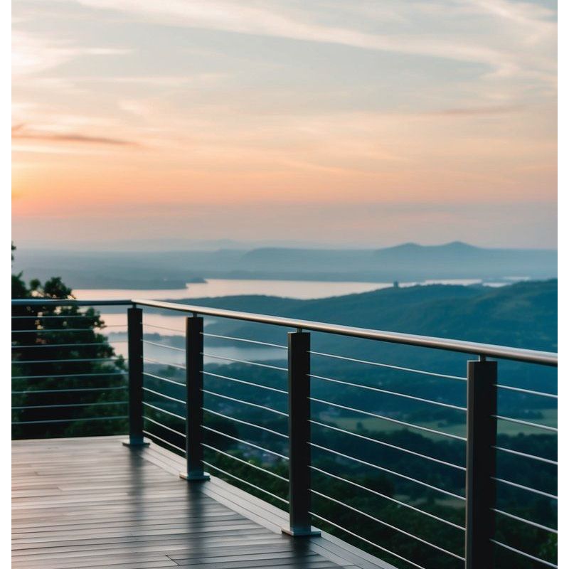 Modern Expression Polished Harmony Wire Cable Railings for Balcony - Anewson