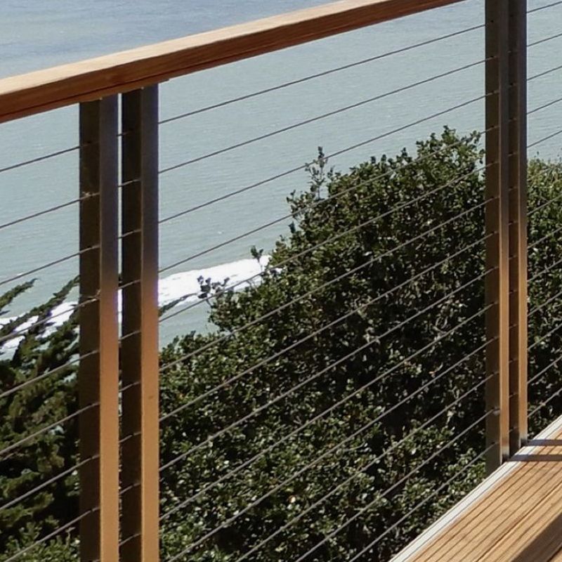 Modern Expression Polished Harmony Wire Cable Railings for Balcony - Anewson
