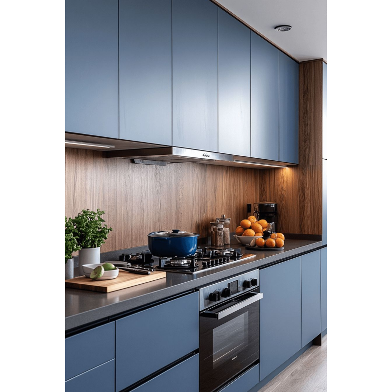 Modern Aesthetic Lacquer Kitchen Cabinets with Strong Sense of Space and Durability - Anewson