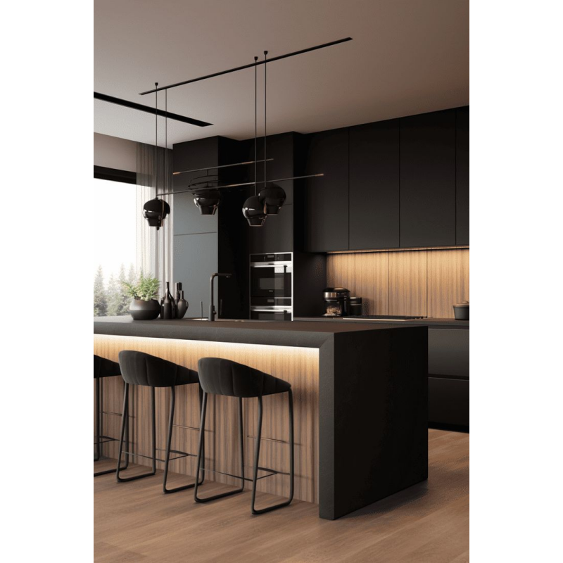 Sleek Lacquer Kitchen Cabinets with Modern Aesthetics & Strong Spatial Sense for Kitchen - Anewson