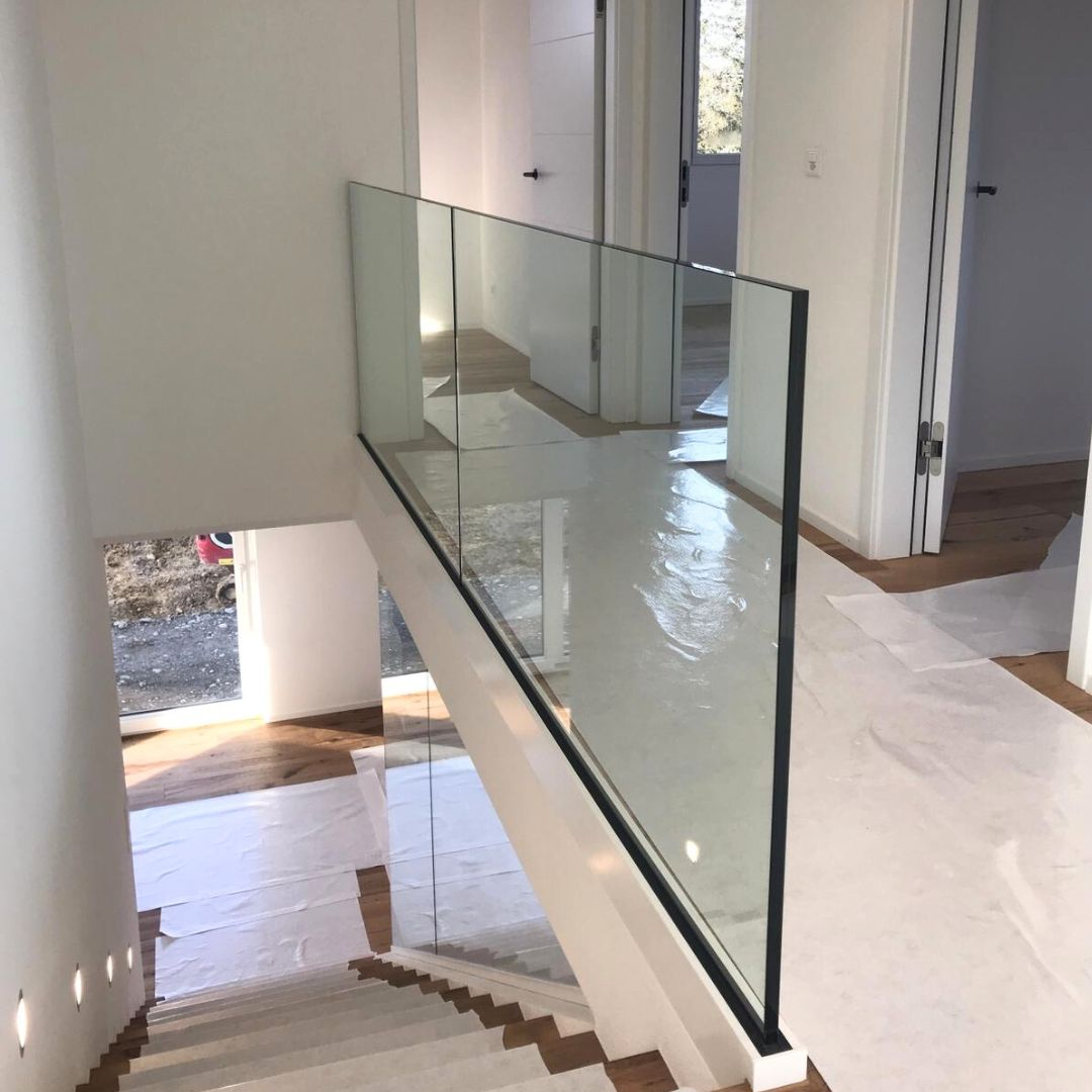 Commercial U-Channel Glass Balustrade for Stairs & Balconies - Anewson