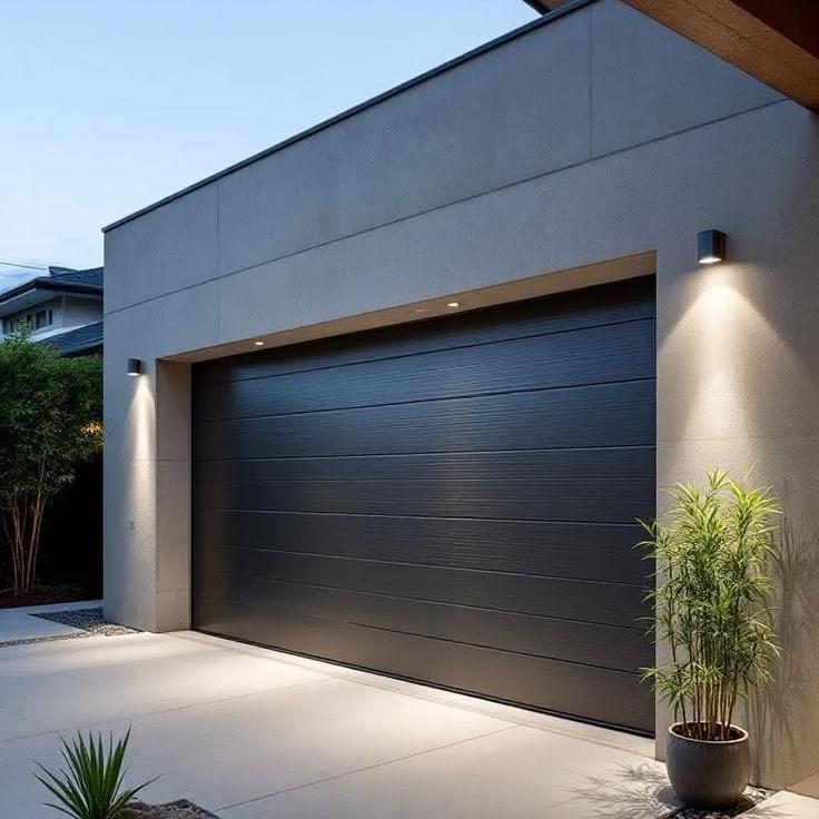 Modern Flush Panel Aluminum Garage Doors for Contemporary Design and Performance