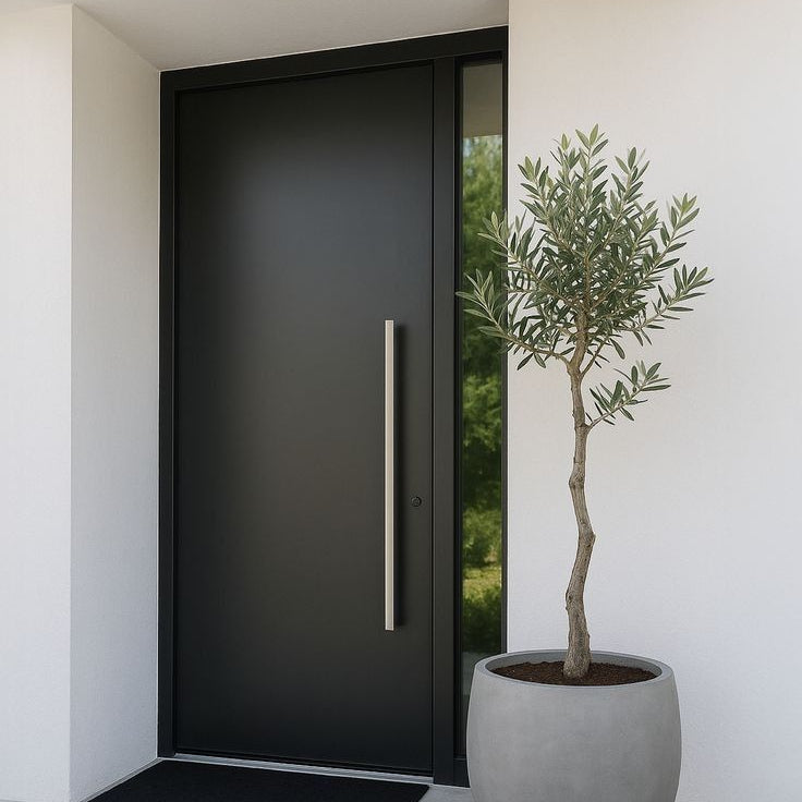 Contemporary Flush Entry Door for a Striking Modern Entrance