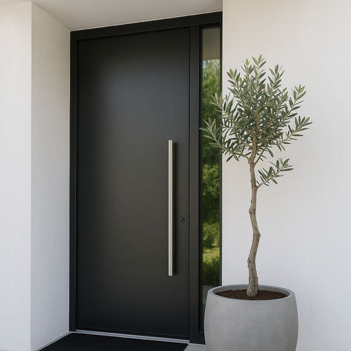 Contemporary Flush Entry Door for a Striking Modern Entrance