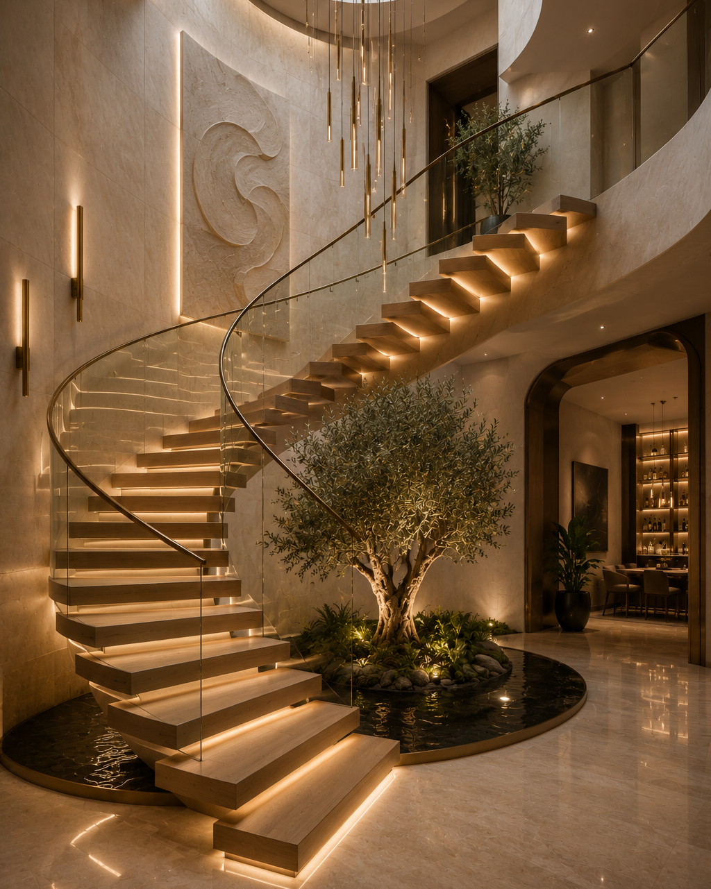 Cost-effective Curved Staircase for Your Home Renovation