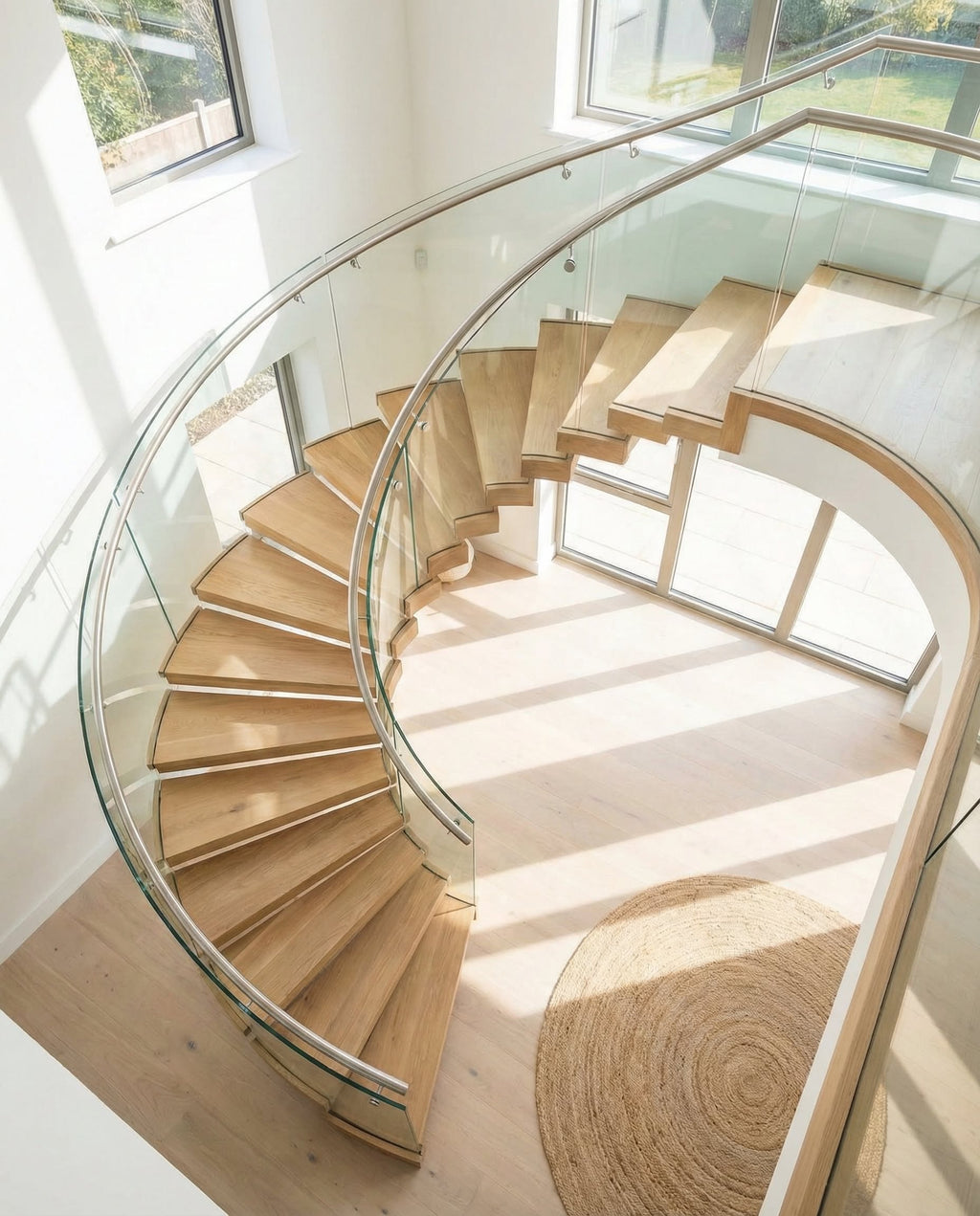 Cost-effective Curved Staircase for Your Home Renovation