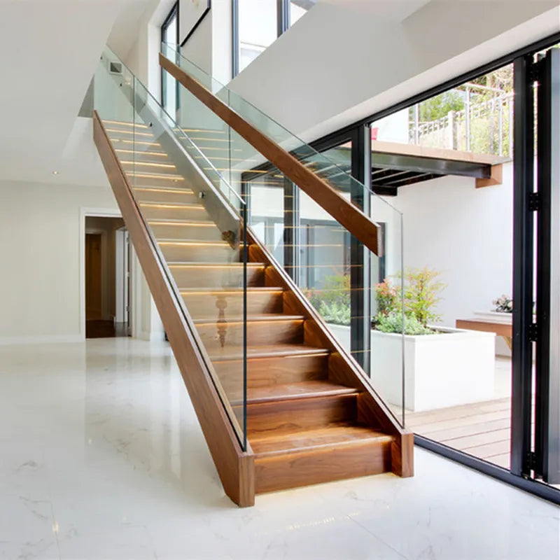 Architectural Straight Staircase: Blending Form and Function – Anewson