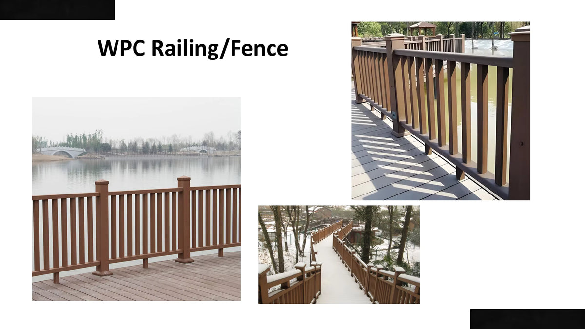 Solid Wpc Railing Durable Construction Tailored WPC Railings - Quality & Style Combined ...