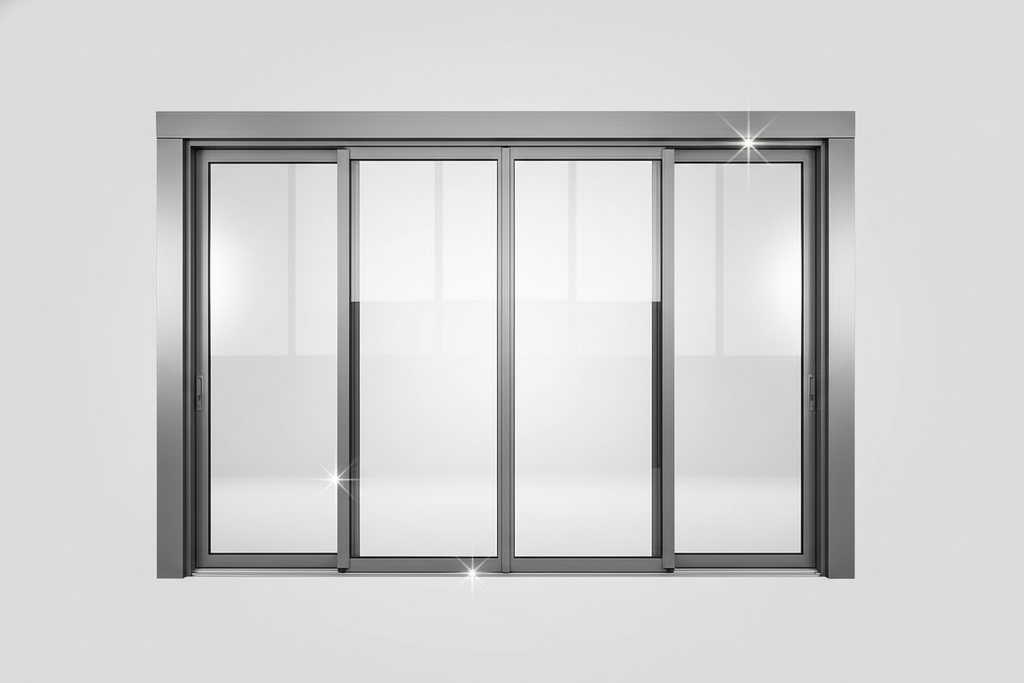 Balcony Screen Heavy Duty Aluminum Alloy Double Glazing Soundproof Exterior Sliding Glass Doors