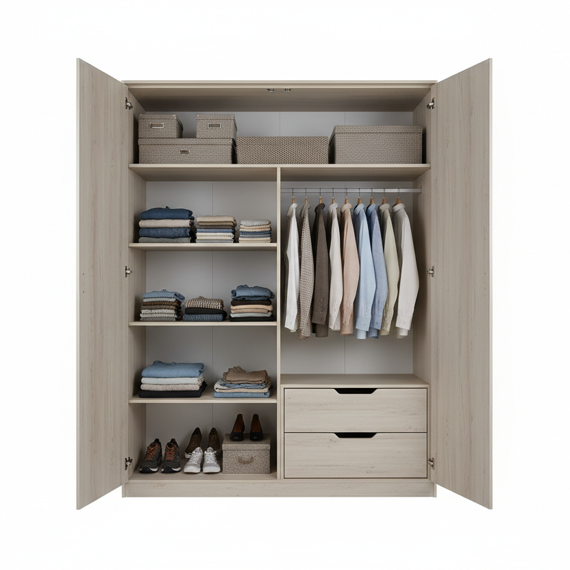 Bedroom big Melamine finish kitchen cabinet