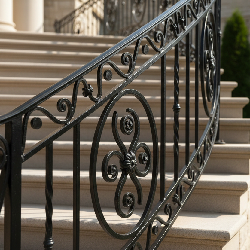 Custom Wrought Iron Railing