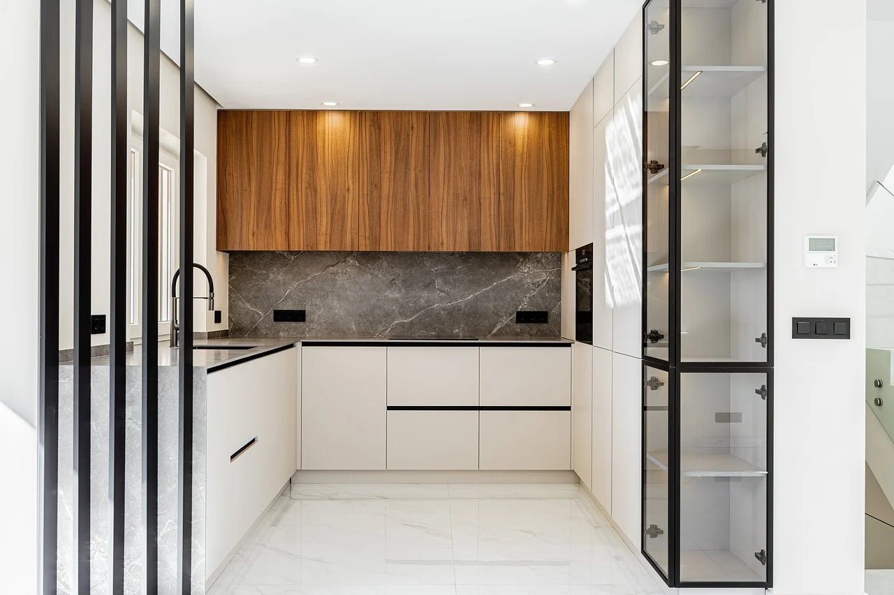 Contemporary Lacquer Kitchen Cabinets with Sturdiness for Kitchen - Anewson