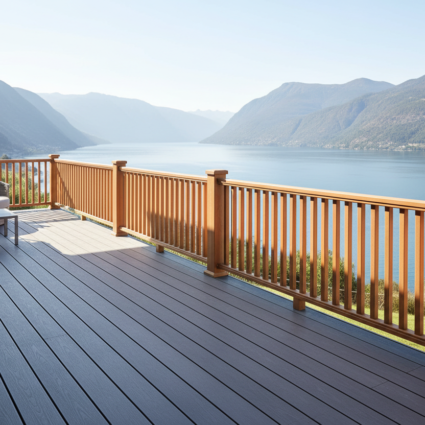 Low-Maintenance WPC Railing for Modern Decks & Balconies