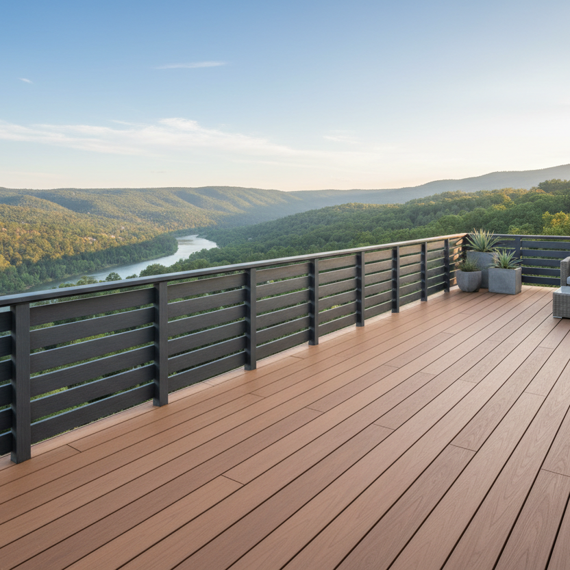 Low-Maintenance WPC Railing for Modern Decks & Balconies