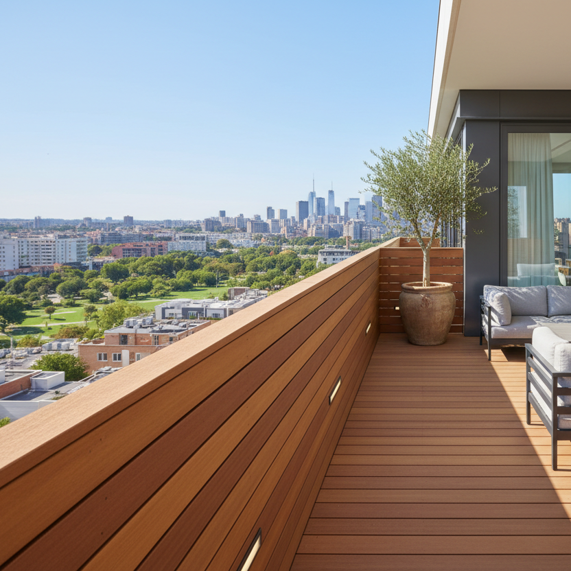 Low-Maintenance WPC Railing for Modern Decks & Balconies