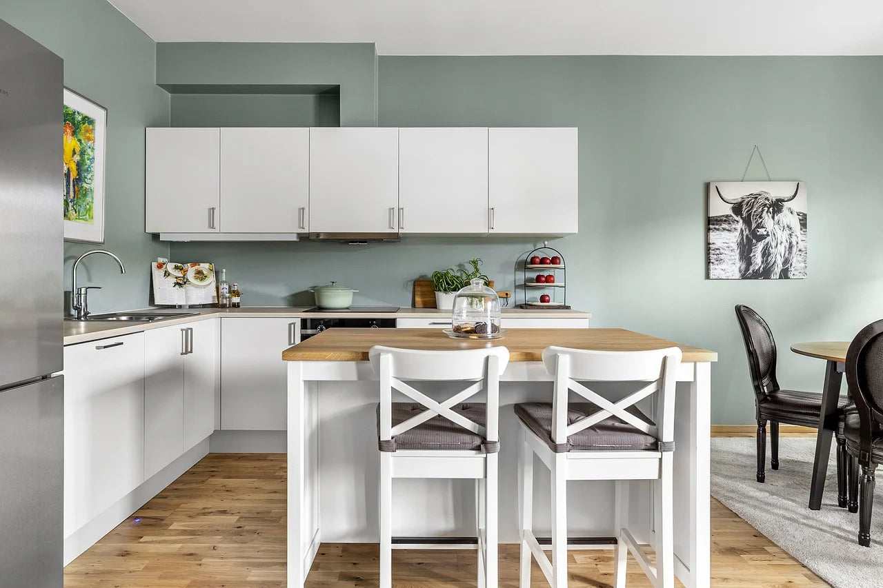 Customizable Modern High-Quality Melamine Kitchen Cabinet with Countertops - Anewson