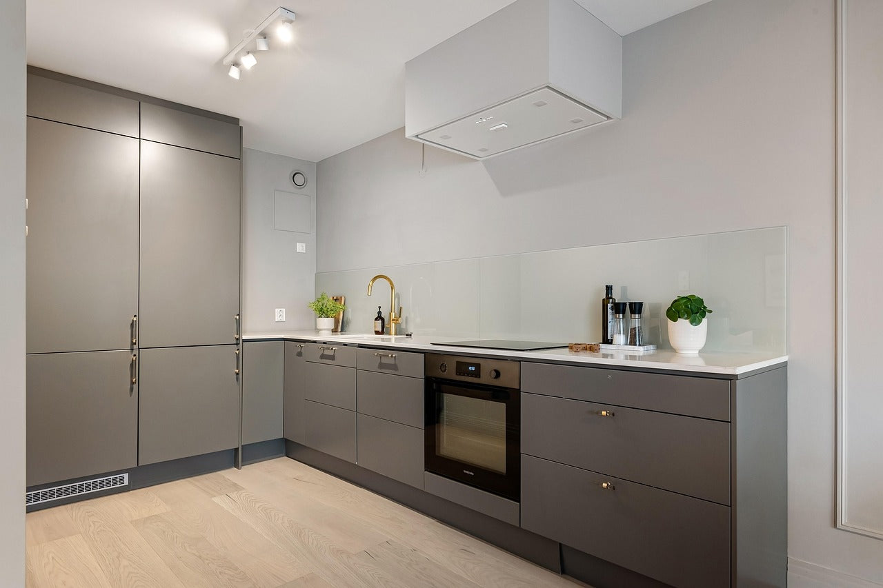 Modern Pantry Flat Panel Melamine Kitchen Cabinet for Cupboard - Anewson