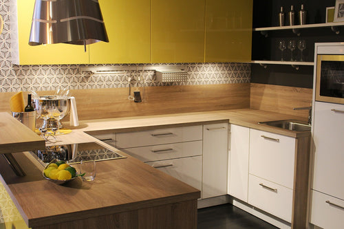 Complete Melamine Kitchen Storage Set Including Wall and Base Cabinets - Anewson