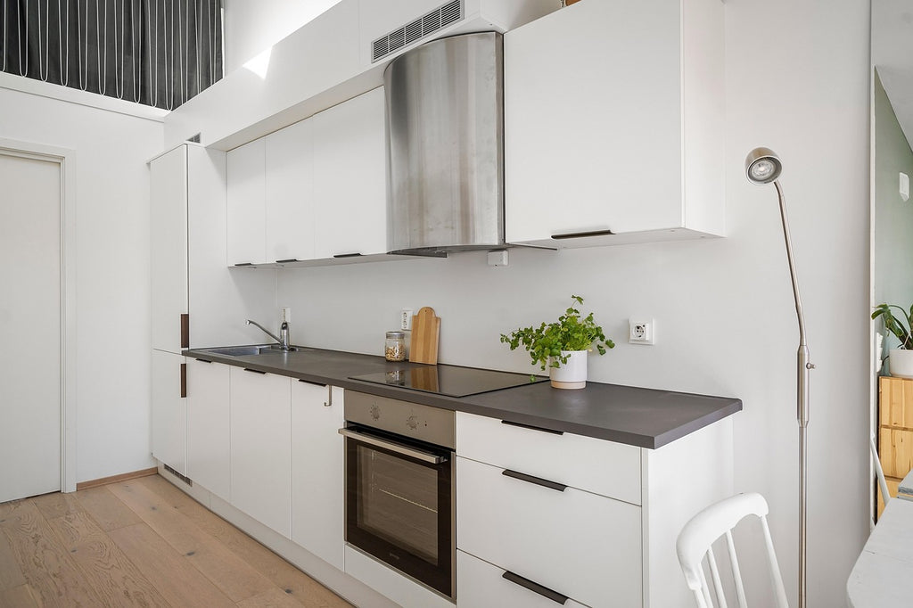 Complete Melamine Kitchen Storage Set Including Wall and Base Cabinets - Anewson