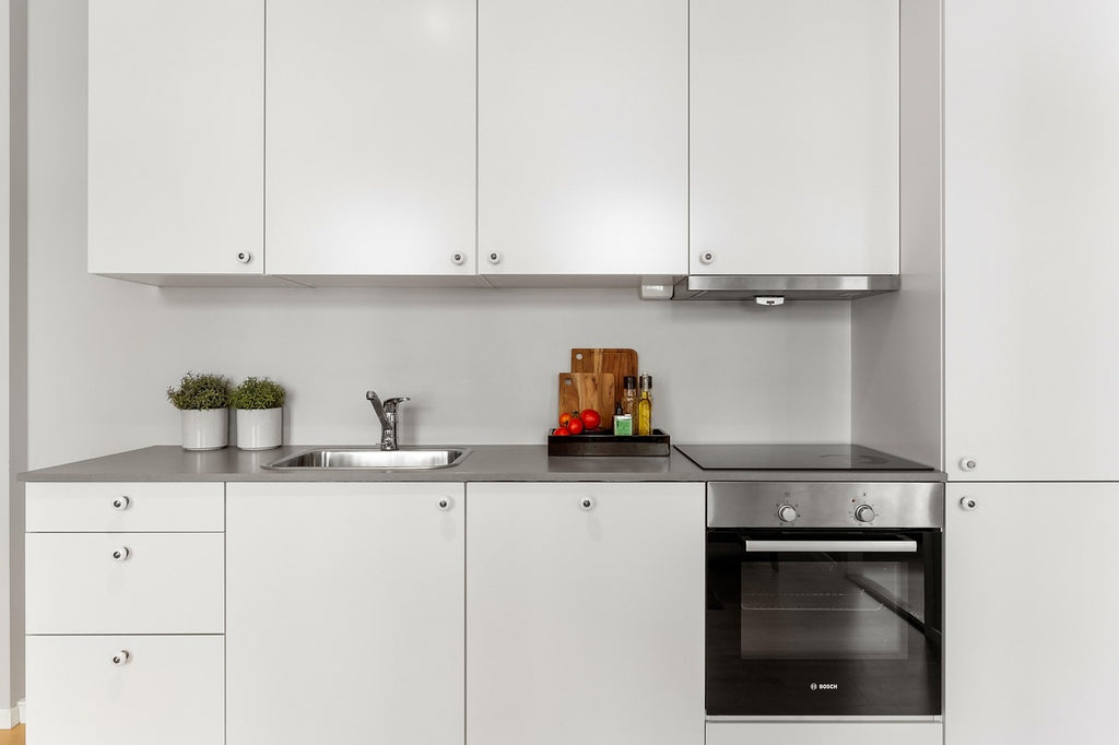 Customizable Modern High-Quality Melamine Kitchen Cabinet with Countertops - Anewson