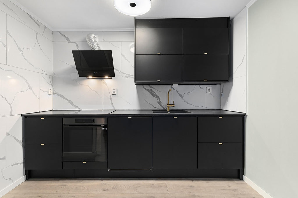 Modern Pantry Flat Panel Melamine Kitchen Cabinet for Cupboard - Anewson