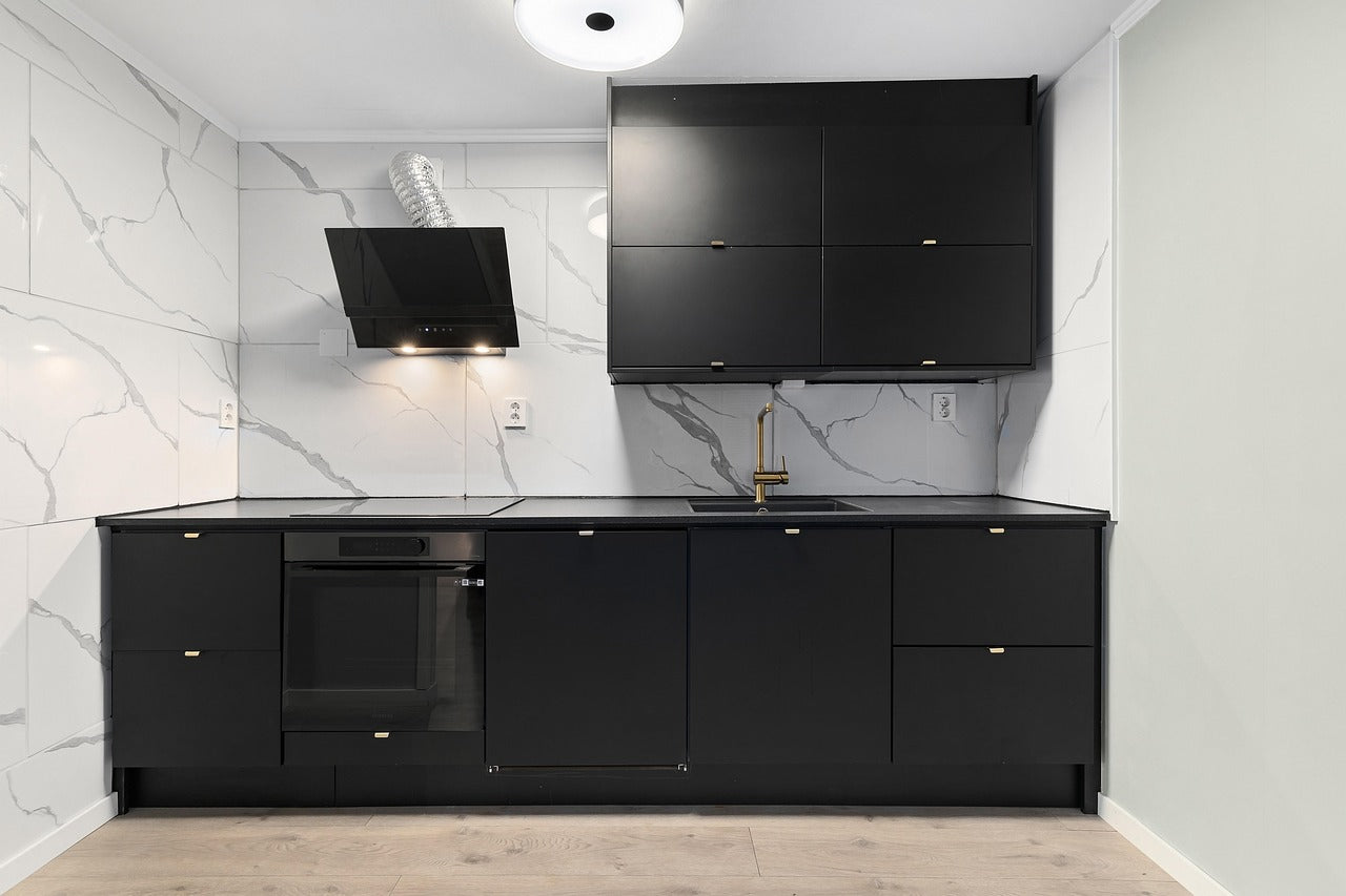 Modern Pantry Flat Panel Melamine Kitchen Cabinet for Cupboard - Anewson