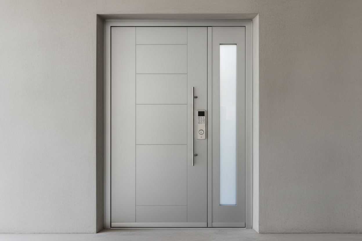 Modern & Secure Aluminum Front Door