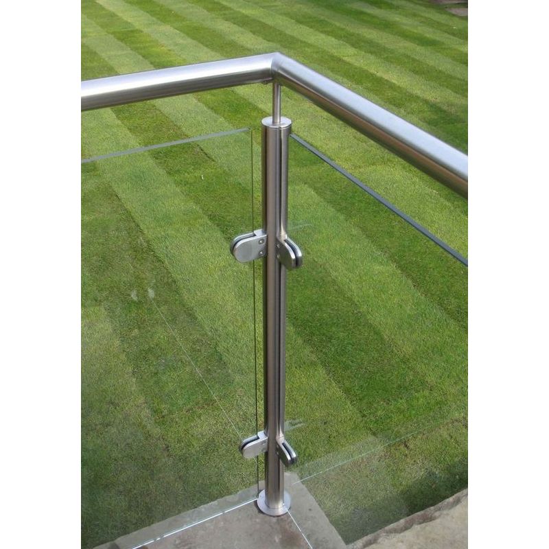 Frameless Glass Railing with Metal Posts: A Sleek Safety Solution - Anewson