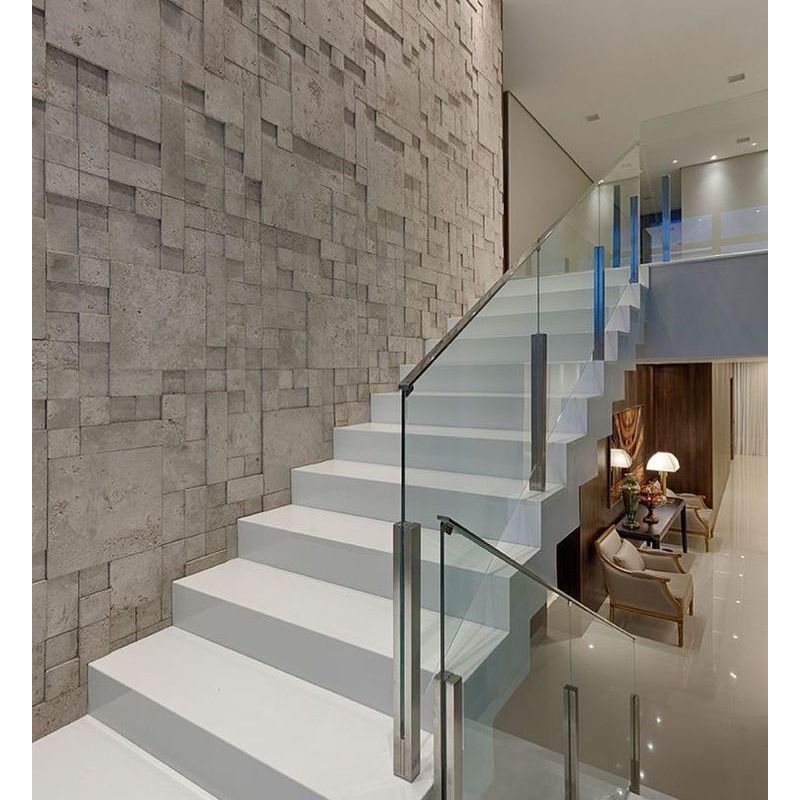 High Stability Innovative Finish Artistic Touch Post Glass Railings - Anewson