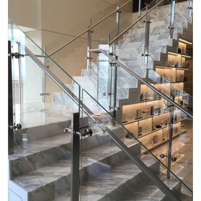 High Stability Innovative Finish Artistic Touch Post Glass Railings - Anewson