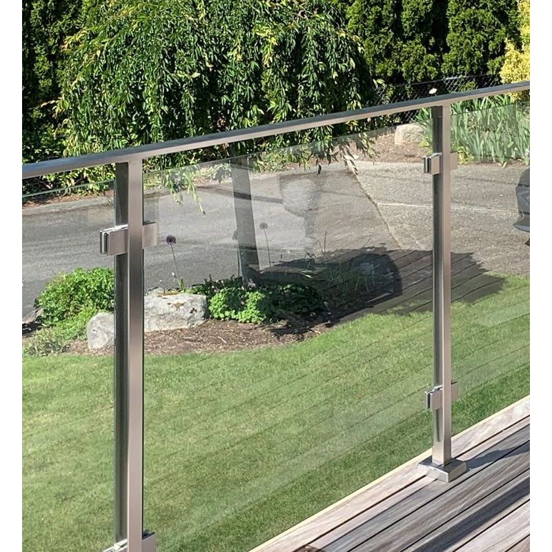 High Stability Innovative Finish Artistic Touch Post Glass Railings - Anewson